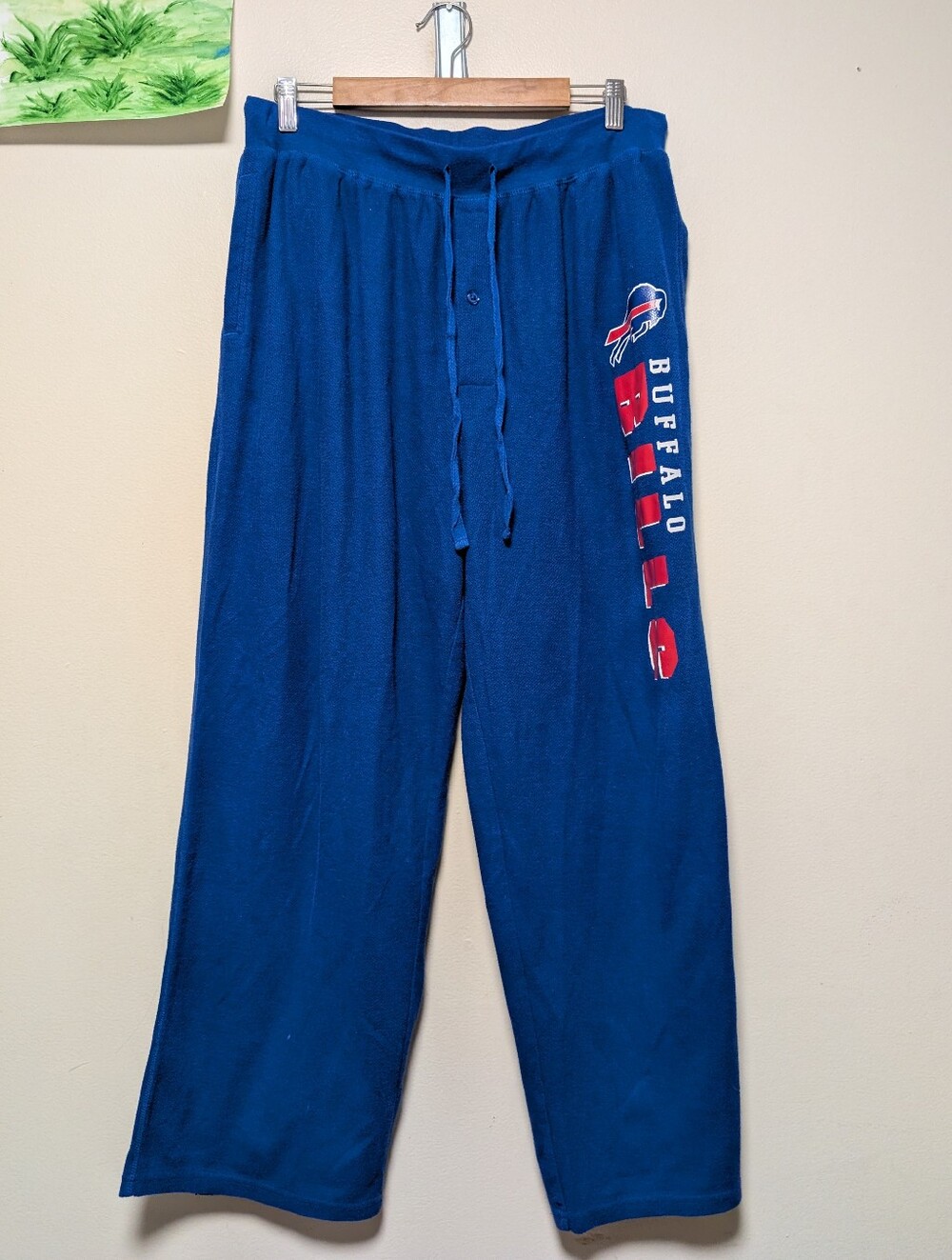 Buffalo Bills Sleep Lounge Pants XL Blue Cotton Blend